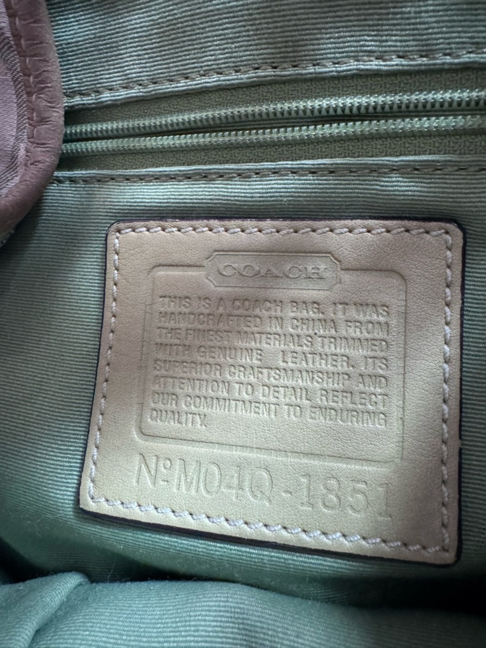 Coach Signature Green Optic Hobo Bag & Wristlet Set 🐞 💎 RARE - Picture 5 of 5